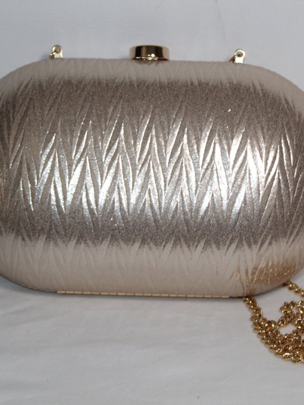 NWT Olga Berg Izza Oval Frame Clutch Shoulder Bag - Picture 5 of 10